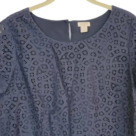 J. Crew Factory Short Sleeve Lace Top Size 4 - Picture 3 of 11